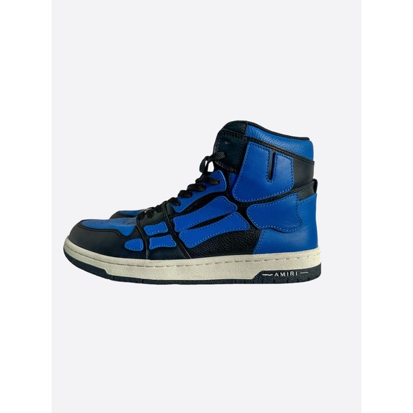 Amiri Black & Blue Skeleton High Tops - Picture 3 of 8